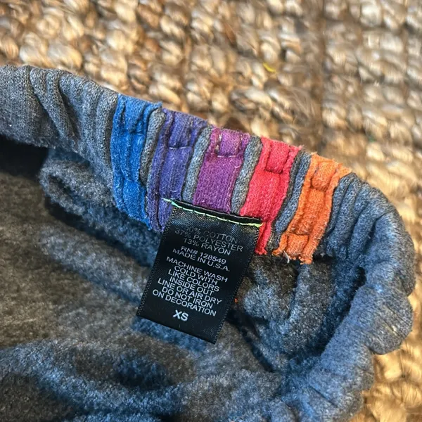 AVIATOR NATION 5 Stripe Sweatpant in Heather Grey & Yellow Purple - Image 7