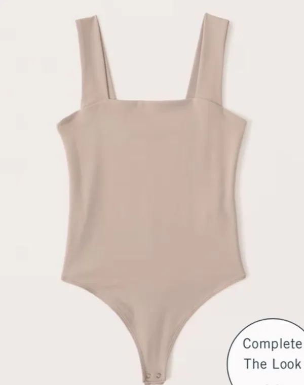Abercrombie & Fitch Double Layered Seamless Fabric Square neck Bodysuit - Image 2