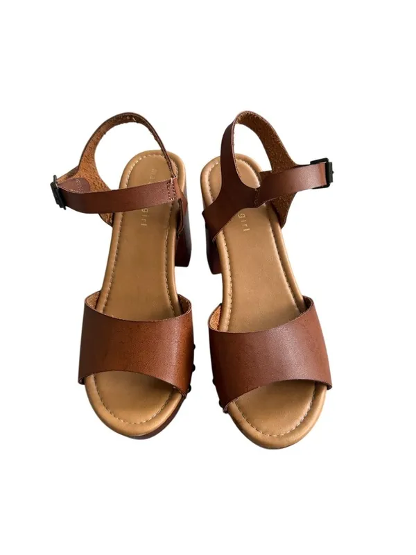 MADDEN GIRL Brown Tan Platform Sandals Size 9.5 - Image 10