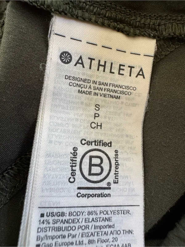 Athleta Crossroads Running Short in Olive Green Size S - Image 9