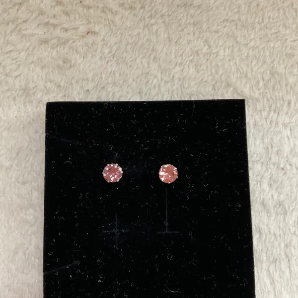 Rhinestone Pink Earring - Image 2