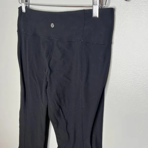Lululemon Wunder Under Pant Reversible Black / Transition Fall 12 Quilt 30 sz 8 - Image 5
