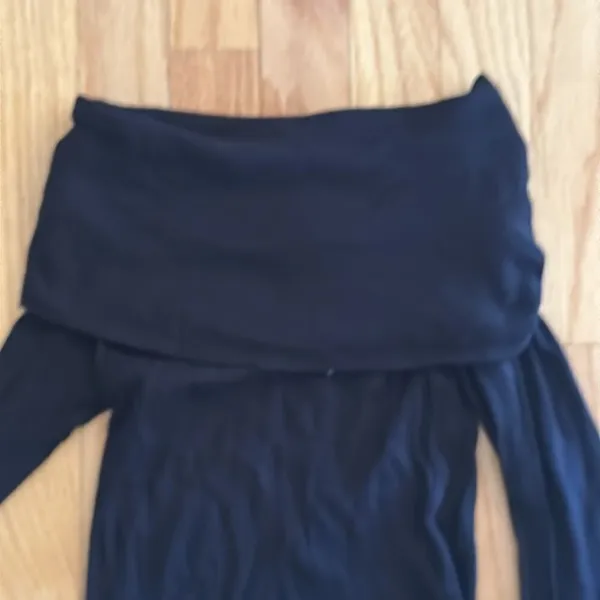 Zara Soft Black Adjustable Neck Top - Image 5