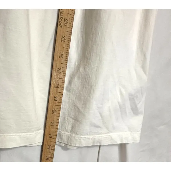 H&M Ivory Puff Sleeve‎ Smocked Cotton Midi Dress Sz S Milkmaid Cottagecore Romantic - Image 8