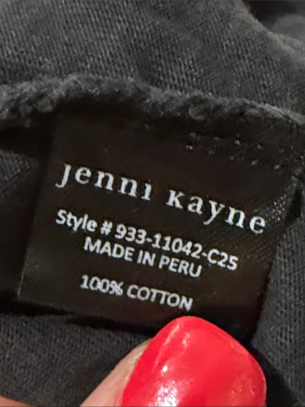 Jenni Kayne Black Short Sleeve Crewneck Tee 100 percent cotton size S - Image 6