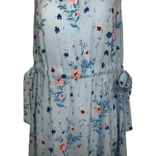JUICY‎ COUTURE Golden Rain Floral Cinched Halter Dress NWT $58 Size XS - Image 4