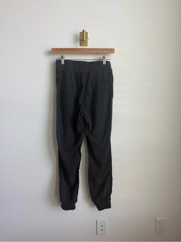 Faherty Arlie Pull-On Jogger Pants Black Tencel Linen Blend Women's Small - Image 5