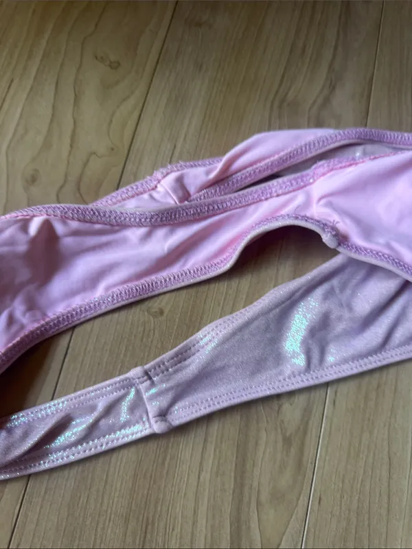 Frankie's Bikinis Pink Shimmer Bikini Bottoms - Image 4