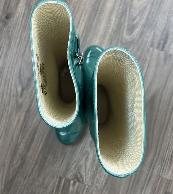 Rain Boots Original Tall Teal Green Gloss Women’s Size 7 - Image 5