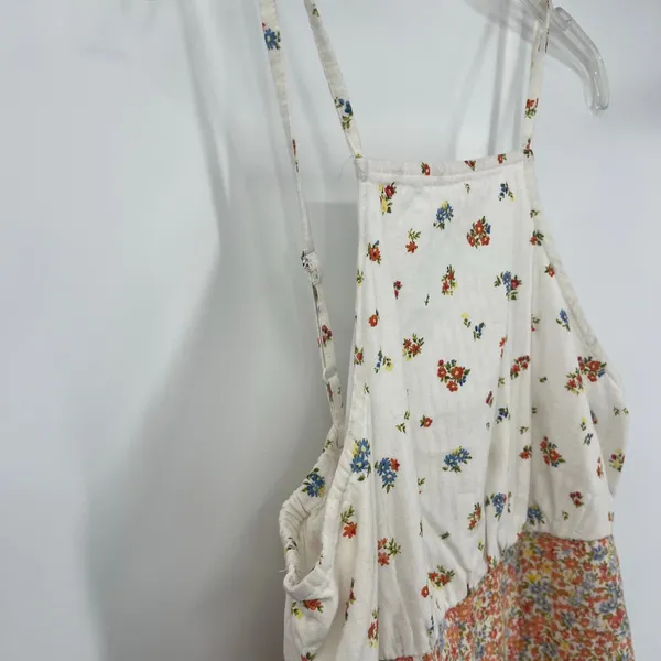 American Eagle Y2K Linen Blend Cottagecore Floral Sundress Medium Boho Coquette - Image 5