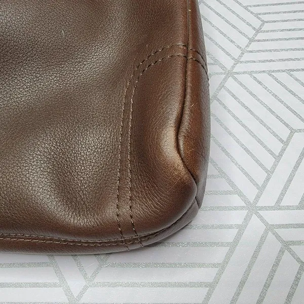 Coach Chelsea Brown Leather Turn Lock - Image 7