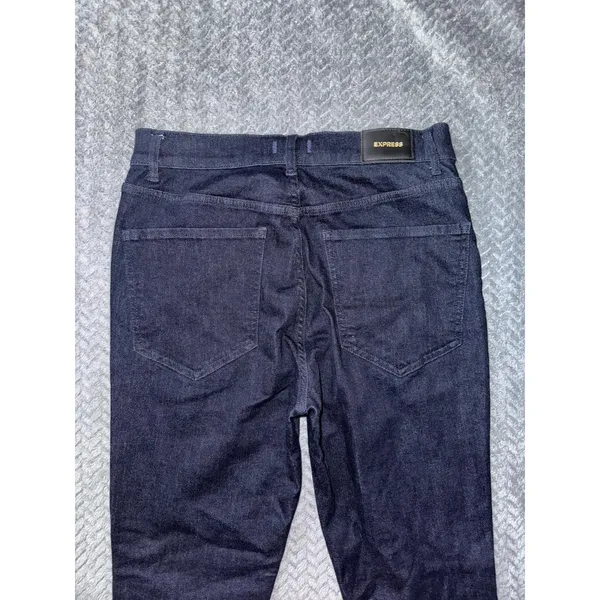 Express High Rise Skinny Jeans Dark Wash Denim Classic‎ Style Size 10 - Image 7