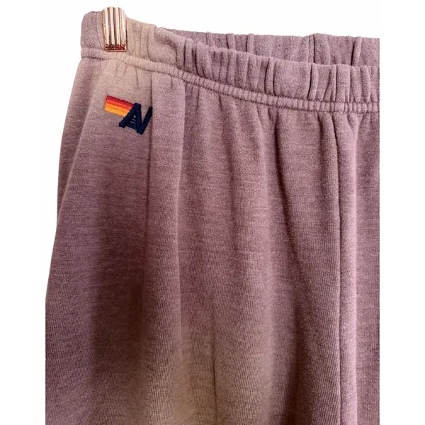 Aviator Nation 5 Stripe Sweatpants Faded Mocha Women's Size X-Large - Image 8