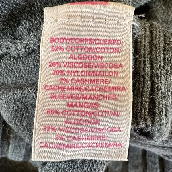 Victoria’s Secret Long Sleeve Zipper Sweater Medium Gray - Image 9
