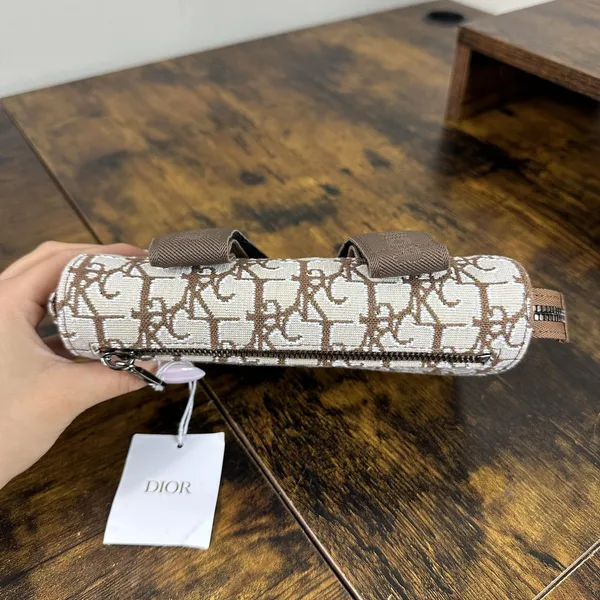 Dior X Cactus Jack Belt Bag Small Brown Canvas Leather Monogram Fanny Pack Italy - Image 13