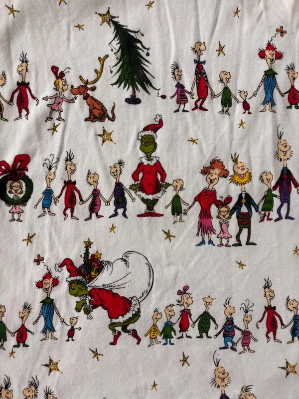 Pottery Barn Kids Grinch Christmas Pajama Top Adult Medium - Image 2