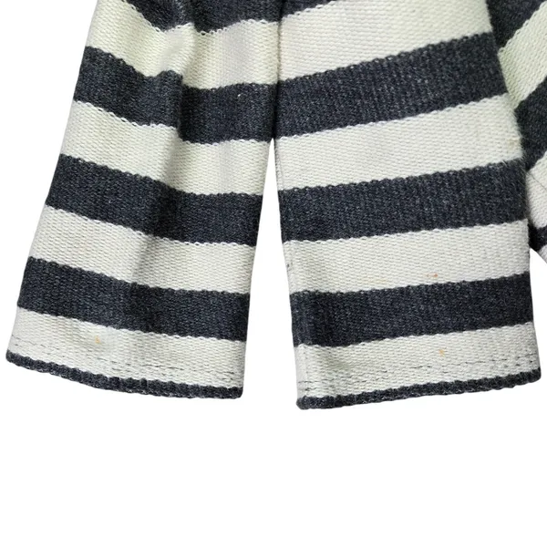Ann Taylor LOFT‎ Women XS Striped Cotton Knit Blazer Jacket Gray White 312468 - Image 6
