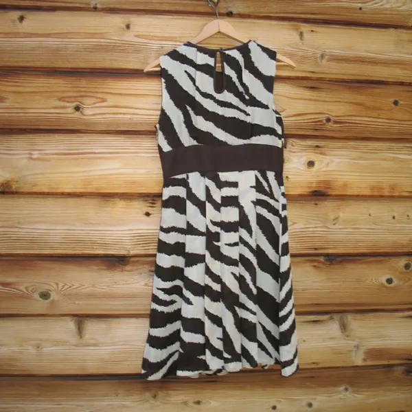 Michael Kors Silk Fit and Flare Print Dress - Image 7