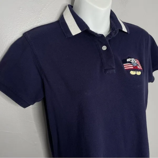 THE DISNEY STORE Polo Dress Womens Small Mickey Mouse Flag Sporty Preppy Tennis - Image 2