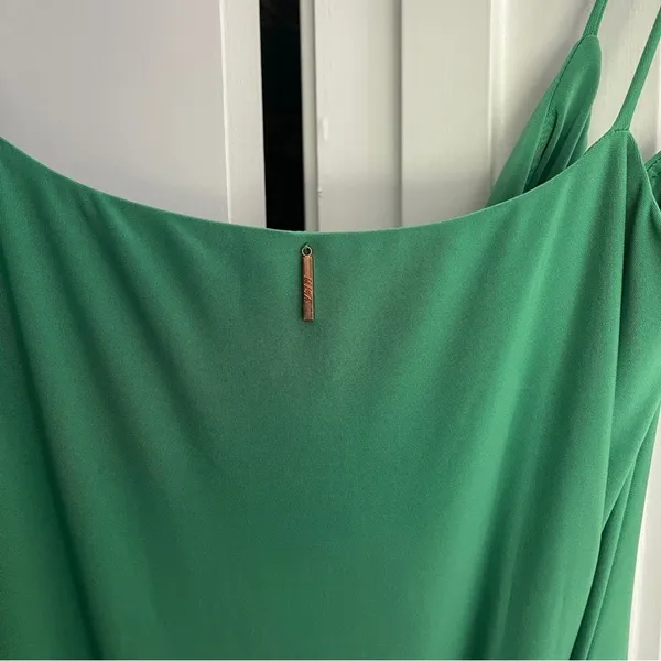 Misa LA Veronika‎ Kelly Green Maxi Dress Wrap Front Stretch Wrinkle Free - Image 4