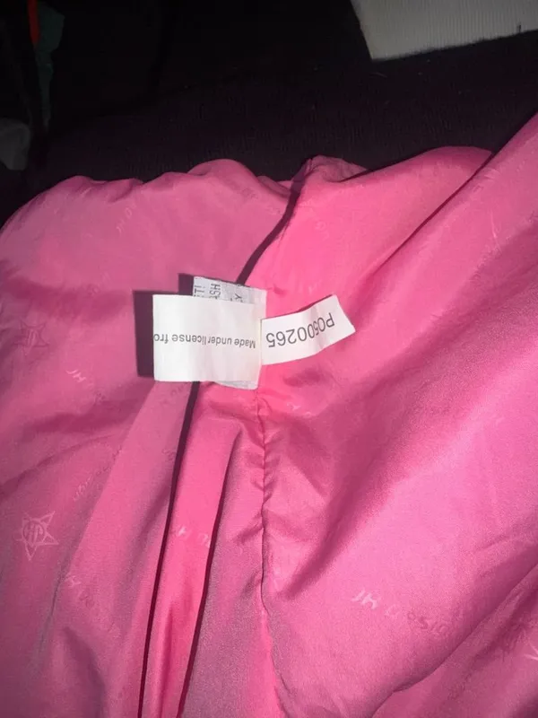 JH Design 1998 Pink Ford Mustang Racing Jacket Y2K rare HTF XLARGE Women’s - Image 11