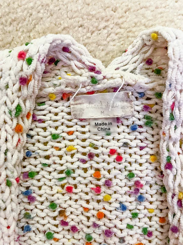 Altar'd State Confetti Open Chenille Cardigan - Image 2