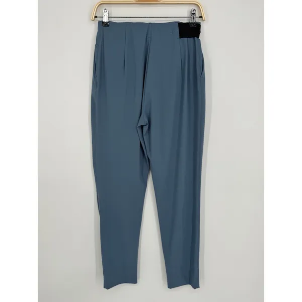 ADAY Turn It Up Pants Size Small Lake Blue High Waist Tapered Pleated Workwear - Image 7