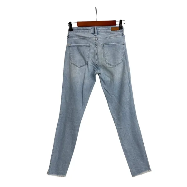 Abercrombie & Fitch Blue Denim Low Rise Distressed Harper Ankle Jeans Size 24/00 - Image 4