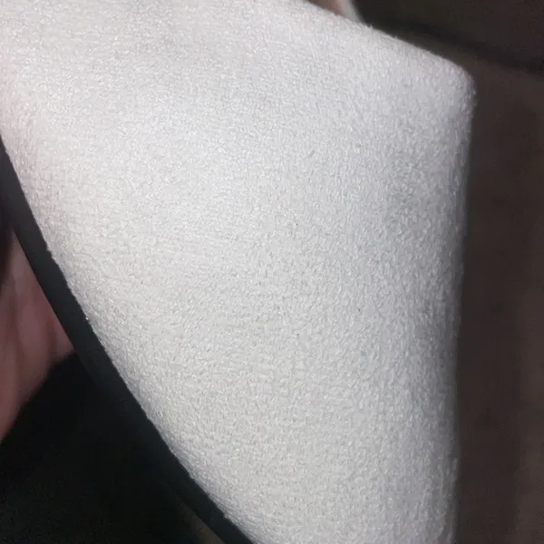 New white faux suede ballet flats size 9 - Image 6