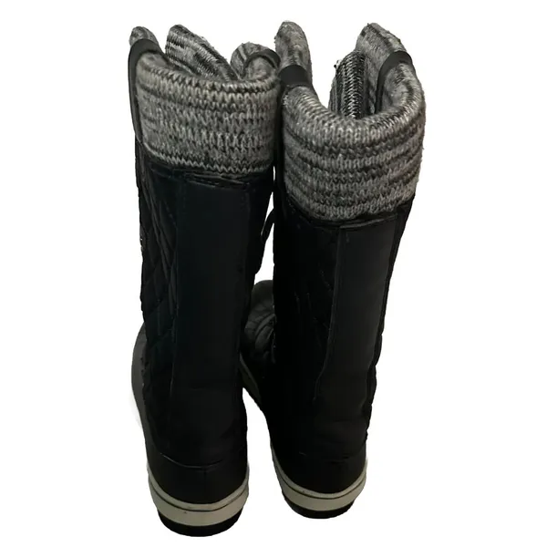 TOTES Glenda Black, Women's Lace-Up‎ Boots, Size 6 Med - Image 4