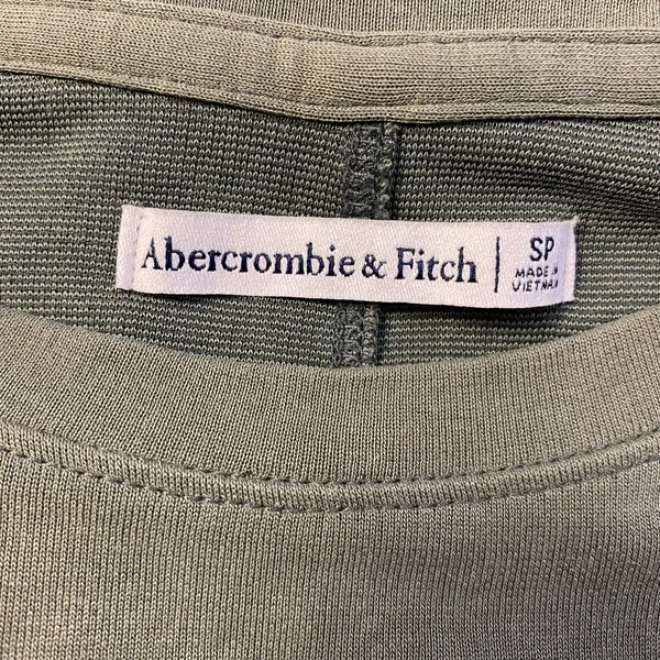 Abercrombie & Fitch Women’s Olive Green Short Sleeve Mini T-Shirt Dress Size‎ SP - Image 2