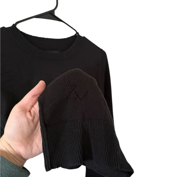 Zadig & Voltaire Miss Skull Degrade Studs Black Crewneck - Image 3
