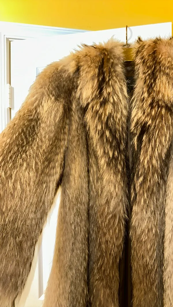 Scandinavian fur company Authentic Raccoon fur coat - Image 2