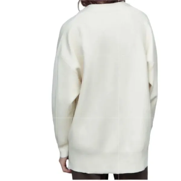 Zara Oversized V-neck Off-White
Cardigan(Size Small) - Image 2