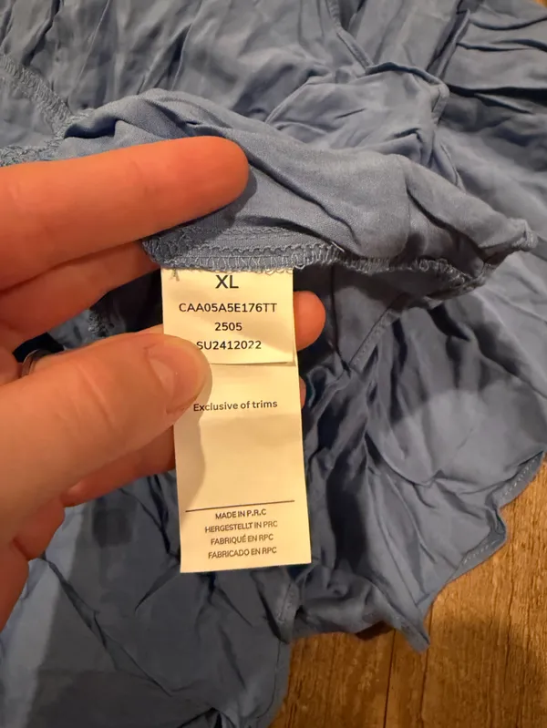 NWT Cupshe Strapless Looking Good Blue Mini Dress XL - Image 6
