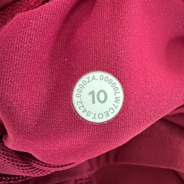 Lululemon Speed Up Mid-Rise Lined Short 4" Size 10 Pomegranate Silver Reflective - Image 10
