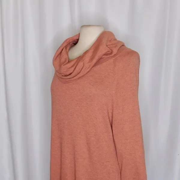 JOIE‎ Wesley Cowl Neck Slouchy Sweater Heather Pale Clay Pullover Knit Medium - Image 5