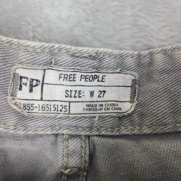 Free People Womens Shorts W 27 Button Fly Low Rise Cut Off 2" Inseam Distressed - Image 2