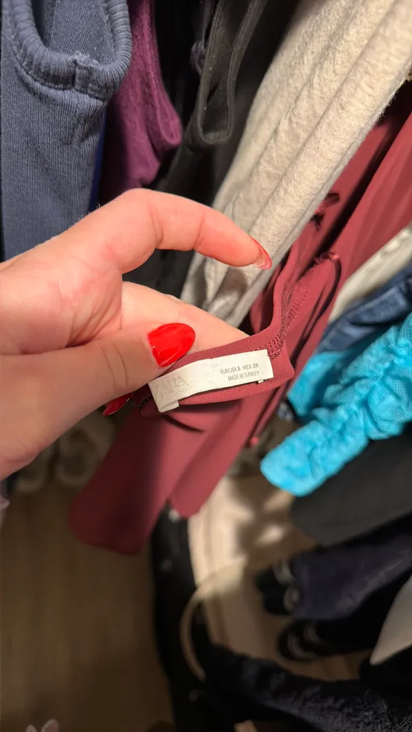 ZARA Burgundy Top - Image 5