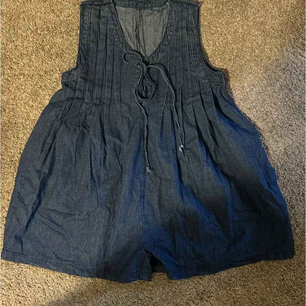 Jean Romper Size L - Image 2