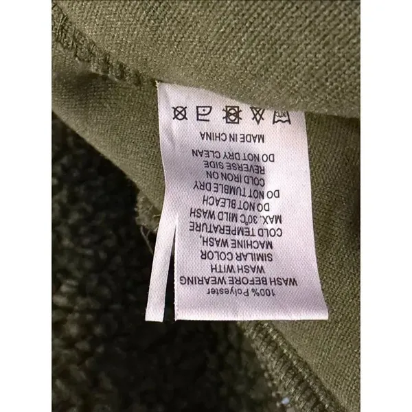 ZYIA ACTIVE Jacket Womens Large Green Black Sherpa Fleece Full Zip (6618) - Image 6