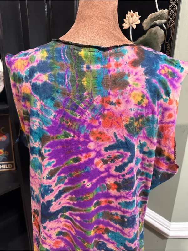 Karma Circle USA Sleeveless Dye Top – Multicolor Swirl – Size L/XL - Image 7