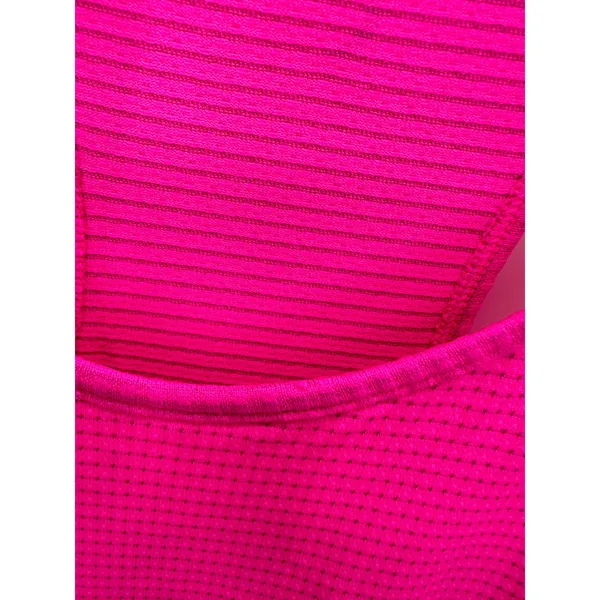 Zyia Active Tank Women XL Neon Pink Racerback Ribbed Nylon Blend Stretch Workout - Image 5
