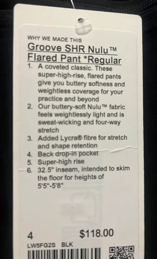 Lululemon SHR Nulu Flared Pant Regular - Image 6