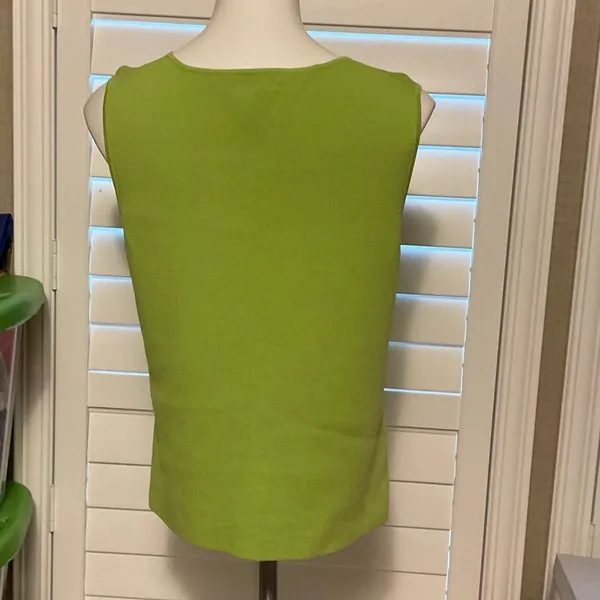 Cable & Gauge Lime Green Tank Top - Image 4