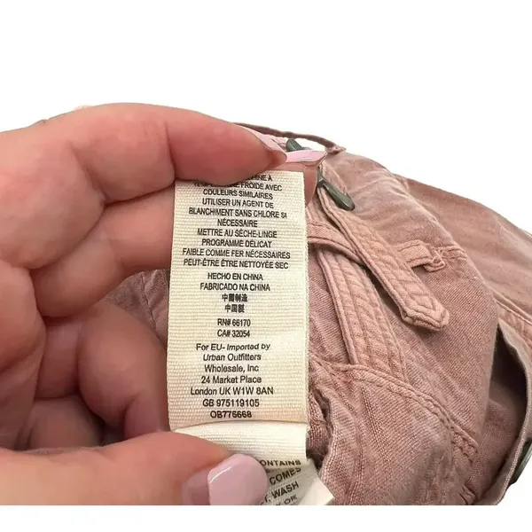 Free People Compass Star‎ Trousers Pants in Pink Cotton Size 2 - Image 14