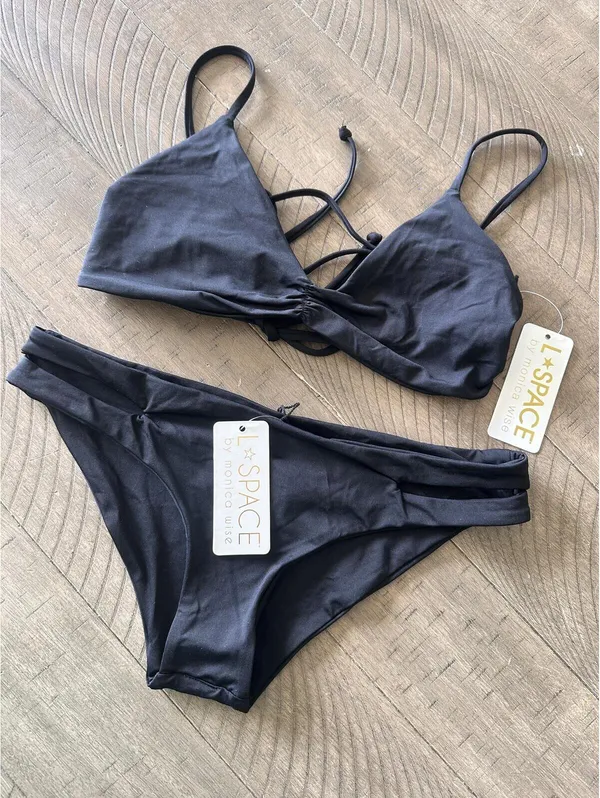 NWT L*Space 2-Piece Bikini Swimsuit Haley Top & Estella Bottoms Women’s Medium - Image 14