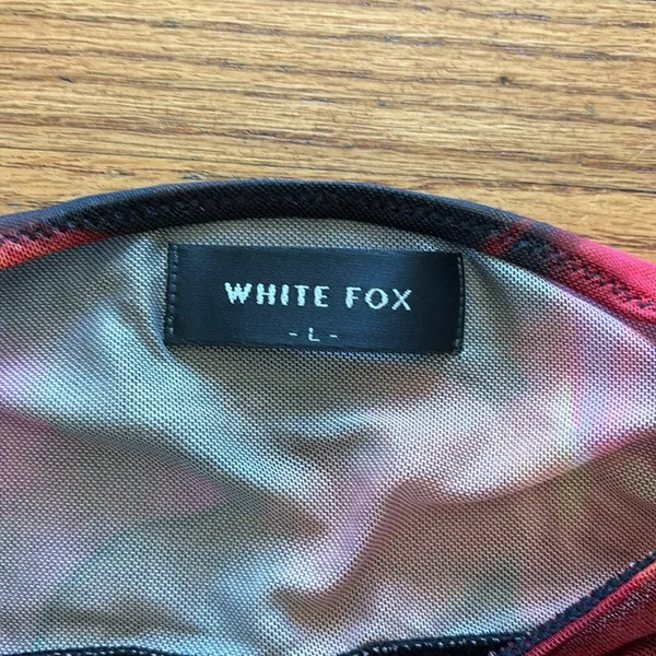 White fox mesh shrug top - Image 2