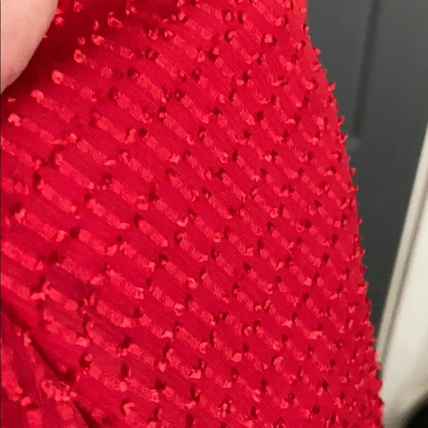 House of Harlow red A-line midi skirt XL - Image 2