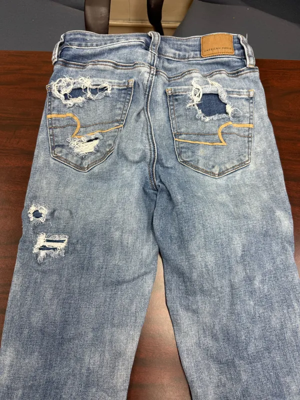 American Eagle Next Level Stretch Distressed Hi-Rise Jegging Jeans Size 0 Short - Image 5